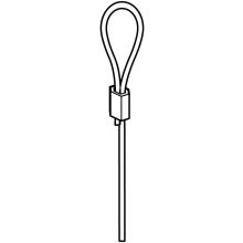 Perlon szál hurokkal - 300 cm