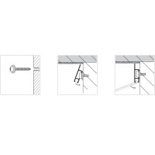 Clip Max sín képfüggesztő rendszerhez - fehér 200 cm