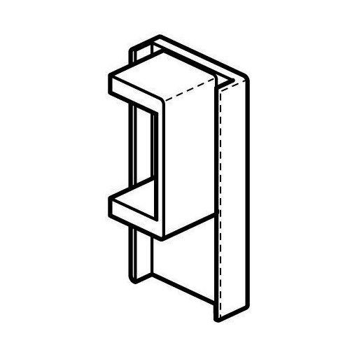 Sínzáró végelem - Fehér