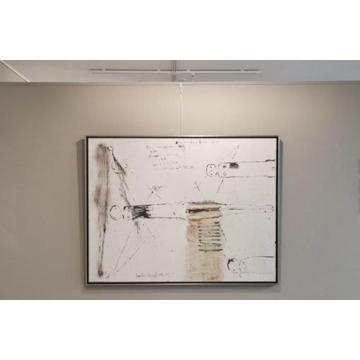 J sín képfüggesztő rendszerhez - fehér 200 cm