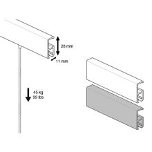 Clip Pro sín képfüggesztő rendszerhez - fehér 200 cm